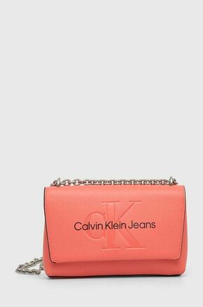 Calvin Klein Jeans Ročna torba Sculpted Ew Flap Conv25 Mono K60K607198 Koral