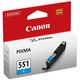 Canon CLI-551C črnilo modra (cyan), 11ml/7ml/8.4ml, nadomestna