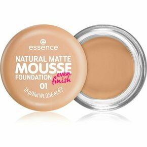 Essence Natural Matte Mousse mat puder v peni 16 g Odtenek 01