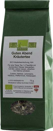 "Tiroler Kräuterhof Bio zeliščen čaj ""Dober večer"" - 75 g"