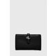 Usnjena denarnica Lauren Ralph Lauren ženski, črna barva - črna. Srednje velika denarnica iz kolekcije Lauren Ralph Lauren. Model izdelan iz naravnega usnja.