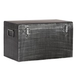 LABEL51 Škatla za shranjevanje Vintage 40x20x25 cm M antično črna