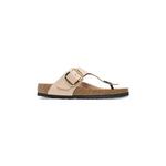 Usnjene japonke Birkenstock Gizeh bež 1026572