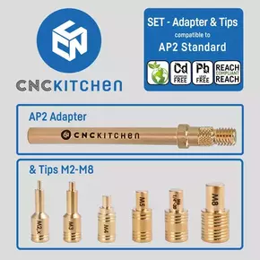CNC Kitchen Pripomočki za taljenje + adapter AP2 - 1 set.