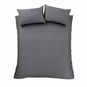 Temno siva posteljnina iz egipčanskega bombaža za zakonsko posteljo 200x200 cm - Bianca