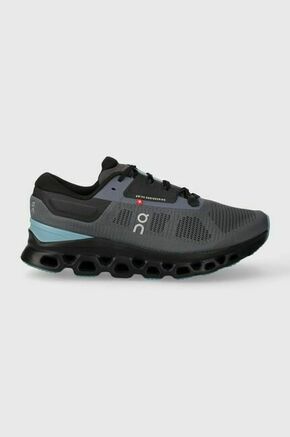 Tekaški čevlji On-running Cloudstratus 3 siva barva