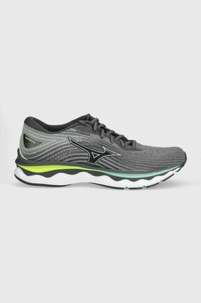 Tekaški čevlji Mizuno Wave Sky 6 siva barva - siva. Tekaški čevlji iz kolekcije Mizuno. Model dobro stabilizira stopalo in ga dobro oblazini.