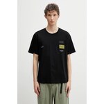 Bombažna kratka majica MM6 Maison Margiela črna SH0GC0069.S24311