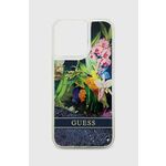 Etui za telefon Guess iPhone 14 Pro Max 6,7'' - modra. Etui za telefon iz kolekcije Guess. Model izdelan iz sintetičnega materiala.
