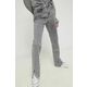 Kavbojke Karl Lagerfeld Jeans ženski - siva. Kavbojke iz kolekcije Karl Lagerfeld Jeans v stilu straight s visokim pasom. Model izdelan iz iz rahlo elastičnega denima.