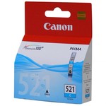 CANON CLI-521 (2934B009), originalna kartuša, azurna, 9ml, Za tiskalnik: CANON MP980, CANON MP640, CANON MP990, CANON MP550, CANON MP650, CANON PIXMA