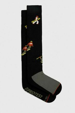 Smučarske nogavice Protest - črna. Smučarske nogavice iz kolekcije Protest. Model izdelan iz materiala s termoizolacijskimi funkcijami.