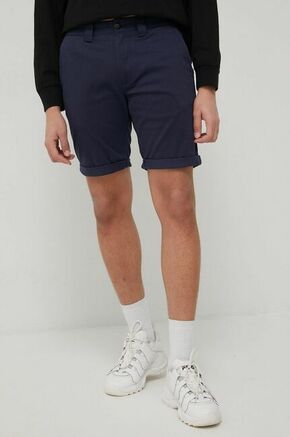 Kratke hlače Tommy Jeans Scanton moške - mornarsko modra. Kratke hlače iz kolekcije Tommy Jeans. Model izdelan iz tkanine.