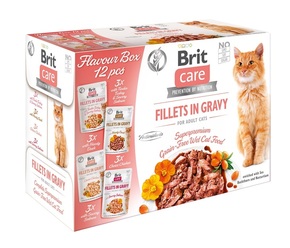 Brit Care Cat Flavour box fileti v omaki 4 x 3 kosi - 1020 g