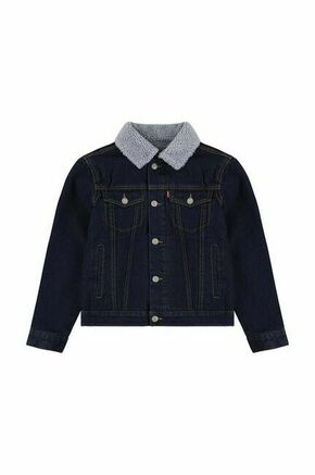 Otroška jeans jakna Levi's - modra. Jakna za dojenčka iz kolekcije Levi's. Nepodložen model izdelan iz jeansa.