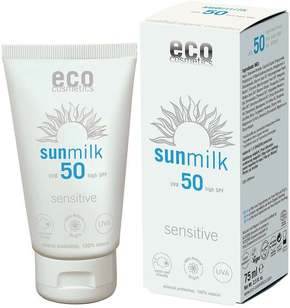 "eco cosmetics Sensitiv mleko za sončenje ZF 50 - 75 ml"