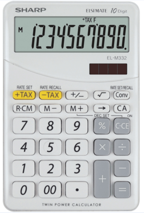 Sharp kalkulator EL332BWH