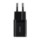 BASEUS GaN3 omrežni polnilnik USB-C 1C 30W, črna