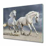 tulup.si Steklena podloga za rezanje White horse beach 2x30x52 cm