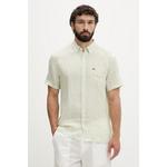 Lacoste moška lanena srajca zelena CH8061
