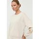 Bombažen pulover Armani Exchange ženska, bež barva - bež. Pulover iz kolekcije Armani Exchange, izdelan iz elastične pletenine. Model iz izjemno udobne bombažne tkanine.