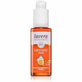 Lavera Glow by Nature osvežilni vlažilni serum za obraz z vitaminom C 30 ml