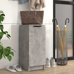 vidaXL Omarica za čevlje betonsko siva 30x35x70 cm konstruiran les