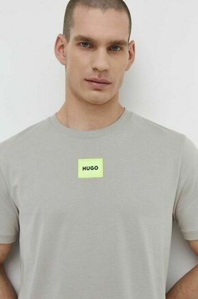 Bombažna kratka majica HUGO moški
