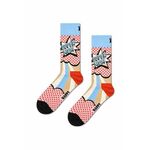 Nogavice Happy Socks Super Mom Sock ženske - pisana. Nogavice iz kolekcije Happy Socks. Model izdelan iz elastičnega, vzorčastega materiala.