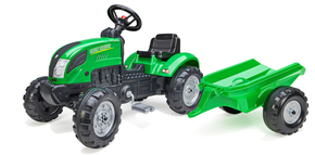 Falk Green traktor z vozičkom