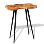 Greatstore Barska mizica iz debla masiven akacijev les 90x60x110 cm