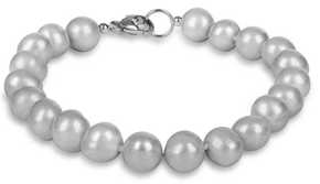 JwL Luxury Pearls Zapestnica iz pravih sivih biserov JL0359 srebro 925/1000