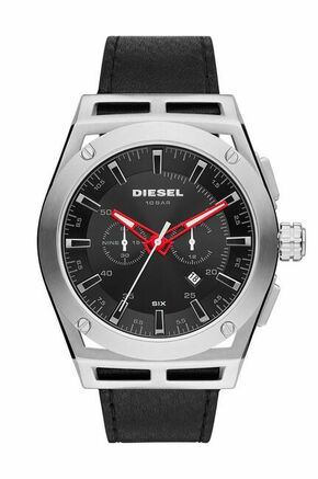 Diesel ura DZ4543 - srebrna. Ura iz zbirke Diesel. Model z okroglo številčnico in usnjenim pasom.