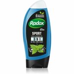 Radox Men Feel Sporty gel za prhanje in šampon 2v1 Watermint &amp; Sea Minerals 250 ml