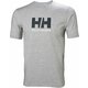 Helly Hansen kratka majica - siva. Kratka majica iz kolekcije Helly Hansen. Model izdelan iz tanke, elastične pletenine.