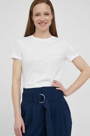 Bombažna kratka majica Armani Exchange bela barva - bela. Lahkotna majica iz kolekcije Armani Exchange. Model izdelan iz tanke