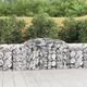 Vidaxl Obokane gabion košare 5 kosov 300x50x80/100 cm cinkano železo