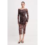 Elisabetta Franchi Obleka rjava AB91361E2