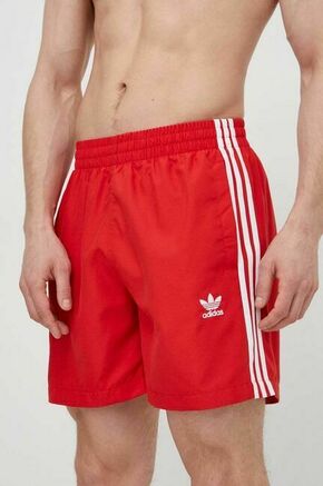Kopalne kratke hlače adidas Originals rdeča barva - rdeča. Kopalne kratke hlače iz kolekcije adidas Originals