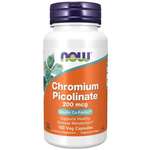 NOW Foods Chromium Picolinate, 200 mcg, 100 zeliščnih kapsul
