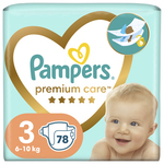 Pampers Premium Care 3, 78 kosov