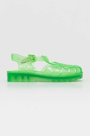 Otroški sandali Melissa - zelena. Otroški sandali iz kolekcije Melissa. Model izdelan iz sintetičnega materiala.