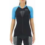 UYN Granfondo OW Biking Lady Shirt Short Sleeve Jersey Blackboard/Danube Blue XL