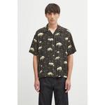 Svilena srajca Visvim copa shirt s/s bamboo črna 125105011003