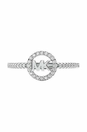 Srebrni prstan Michael Kors - srebrna. Prstan iz kolekcije Michael Kors. Model z okrasnimi elementi iz kubičnega cirkonija izdelan iz srebra.