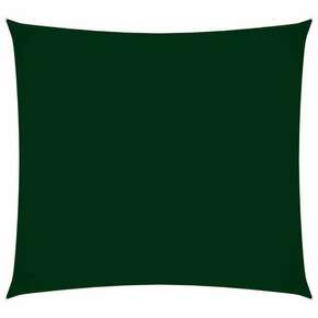 VidaXL Senčno jadro oksford blago kvadratno 7x7 m temno zeleno