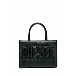 Otroška torbica Diesel DSL SHOPPER 3D DSL 3D MINI BAG BAGS črna barva, J02529 - črna. Otroški Majhna torbica iz kolekcije Diesel. Model na zapenjanje, izdelan iz ekološkega usnja.