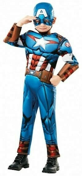 Pustni kostum Avengers: Captain America Deluxe - velikost M