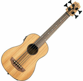 Kala U-Bass Zebrawood Bas ukulele Natural