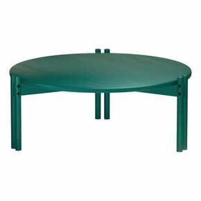 Zelena okrogla mizica iz masivnega bora ø 80 cm Sticks – Karup Design